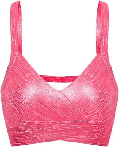 Bandage Top Metallic Bandage Top for Women Bodycon Bandage Crop Top Women Bras Wireless in Saudi Arabia