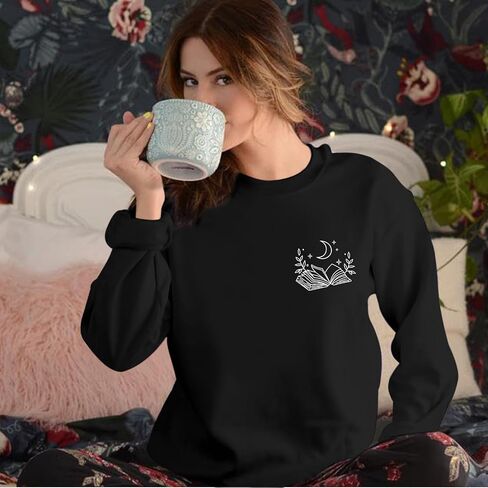 Book Sweatshirts for Women Read Books Be Kind Stay Weird Graphic Sweatshirt Bookish Bookworm Gifts Reading Hoodie in Saudi Arabia