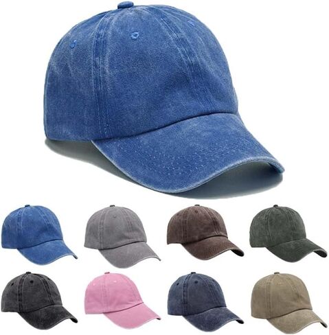 Baseball Cap, Classic Low-Profile Cotton Golf Hat, Adjustable Plain Headwear for Men & Women in Saudi Arabia