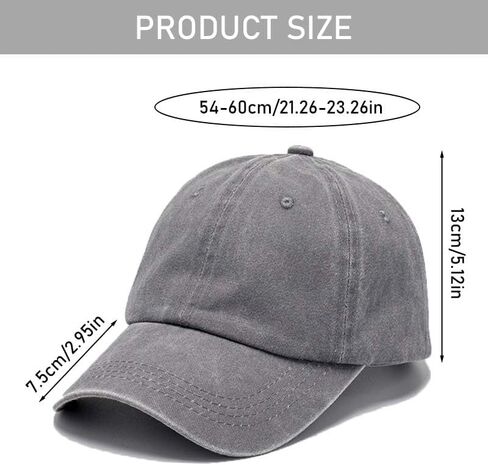 Baseball Cap, Classic Low-Profile Cotton Golf Hat, Adjustable Plain Headwear for Men & Women in Saudi Arabia