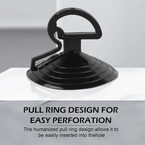 24 PCS PVC Suction Cup, Car Window Glass Mushroom Head Suction Cups, Reusable & Multi-Purpose & Strong-adsorption, Universal for Car Kitchen Bathroom Office (Black) in Saudi Arabia