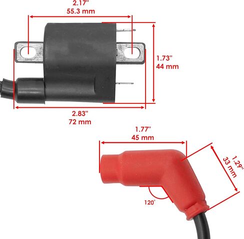 Caltric Ignition Coil Compatible with Yamaha Grizzly 700 Yfm700 Yfm-700 Yfm7Fg Fi Eps 4Wd 2008-2015 in Saudi Arabia