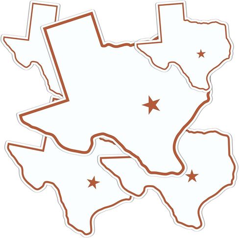 ملصقات جامعة تكساس لصبار الصحراء Longhorns UT Austin شارات الفينيل لزجاجة مياه الكمبيوتر المحمول ودفتر قصاصات السيارة 13.5x11 ورقة T3 (النوع 3-2) in Saudi Arabia