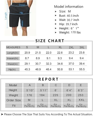 Men's Loose Athletic Shorts Drawstring Stretchy Workout Running Lounge Sweat Shorts with Pockets in Saudi Arabia