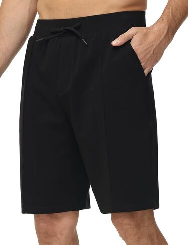 Men's Loose Athletic Shorts Drawstring Stretchy Workout Running Lounge Sweat Shorts with Pockets in Saudi Arabia