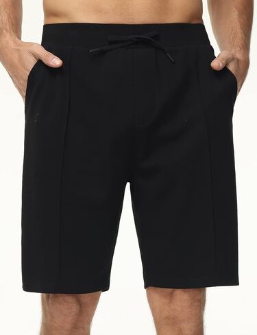 Men's Loose Athletic Shorts Drawstring Stretchy Workout Running Lounge Sweat Shorts with Pockets in Saudi Arabia