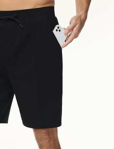 Men's Loose Athletic Shorts Drawstring Stretchy Workout Running Lounge Sweat Shorts with Pockets in Saudi Arabia