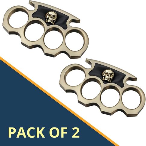 Pack of 2 Decals CAR Sticker Irish Brass Knuckles Decal Vinyl CAR Sticker | Cars Trucks Notebook Computer Laptop | Gold | Metalic, Size 7'' x 4'' inches in Saudi Arabia