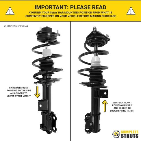 COMPLETESTRUTS Front Quick Complete Strut Assemblies with Coil Springs Replacement for 2012-2015 Kia Optima - Set of 2 in Saudi Arabia