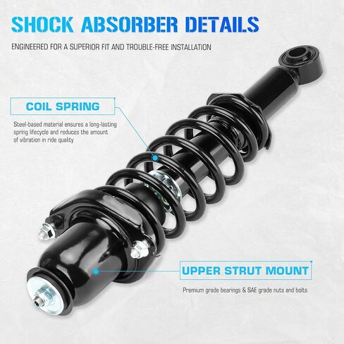 Front & Rear Struts w/Coil Spring & Sway Bar Links for 2009-2012 Toyota Corolla 1.8L / 2011-2013 Matrix 1.8L Shock Absorber 2*Lower Ball Joints Replace 832597 832598 172599R 172599L, 8PCS in Saudi Arabia