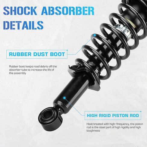 Front & Rear Struts w/Coil Spring & Sway Bar Links for 2009-2012 Toyota Corolla 1.8L / 2011-2013 Matrix 1.8L Shock Absorber 2*Lower Ball Joints Replace 832597 832598 172599R 172599L, 8PCS in Saudi Arabia