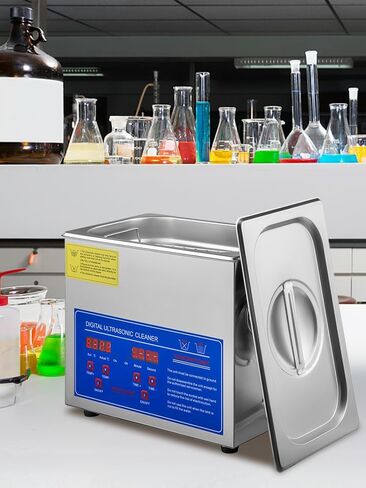 VEVOR 10L Sonic Gun Cleaner، آلة تنظيف احترافية فائقة الصوت بقدرة 300 واط مع مؤقت وسخان، منظف صوتي رقمي 40 كيلو هرتز مع سلة لأجزاء البندقية والرصاص والإمدادات العسكرية in Kuwait