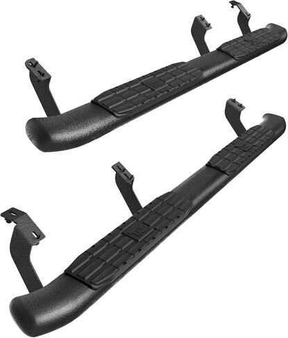 TAC Side Steps Running Boards Compatible with 2007-2021 Tundra CrewMax Truck Pickup 4.25" Texture Black Side Bars Nerf Bars Off Road Accessories (2pcs) in Saudi Arabia