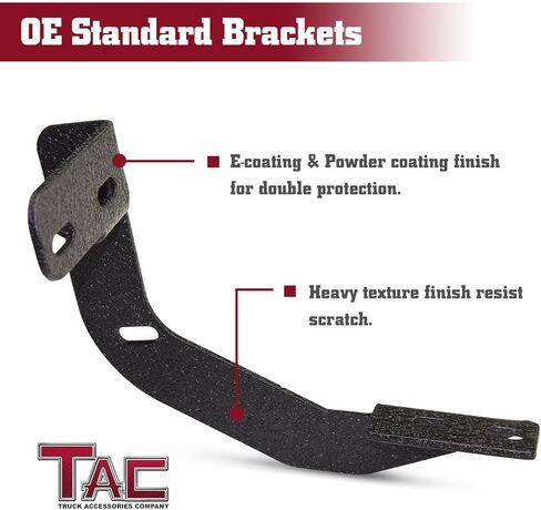 TAC Side Steps Running Boards Compatible with 2007-2021 Tundra CrewMax Truck Pickup 4.25" Texture Black Side Bars Nerf Bars Off Road Accessories (2pcs) in Saudi Arabia