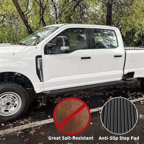 YITAMOTOR 6.5 inches Running Boards Replacement for 2015-2025 Ford F150 SuperCrew Cab, 2017-2024 F250 F350 Super Duty Crew Cab, Side Steps Nerf Bar Rails, Black in Saudi Arabia