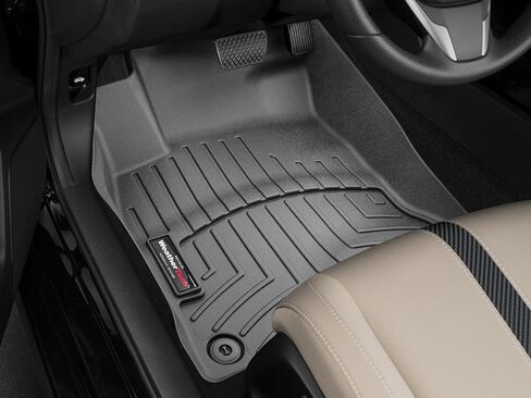 WeatherTech Custom Fit FloorLiners for Honda Civic Type R, Civic Si, Civic - 1st Row (448841), Black in Saudi Arabia
