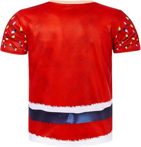 تيشيرتات uideazone الرجالية Ugly Christmas تي شيرت مضحك للعطلات بأكمام قصيرة ورسومات S-XXL in Kuwait