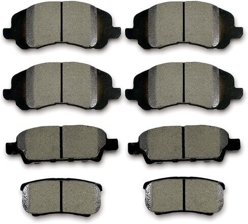 Ceramic Front Rear Brake Pads fit for Sebring,2008-2014 for Dodge Avenger,2007-2012 for Dodge Caliber,2007-2017 for Jeep Compass,Patriot,2004-2006,2008-2017 for Mitsubishi Lancer in Saudi Arabia