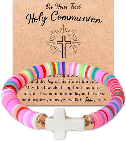 Braided Rope Cross Bracelets First Communion Baptism Christian Birthday Valentines Christmas Easter Gifts in Saudi Arabia