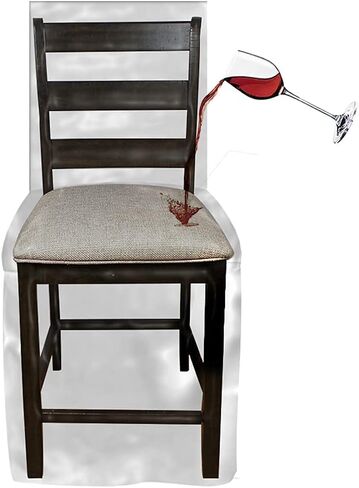LAMINET Heavy-Duty Crystal-Clear Dining Chair Protectors - Protects All-Over from Dust, Dirt, Spills, Pet Hair/Dander, Paws and Claws! Fits Chairs Up to 41"BH x 20" FH x 20"W x 22" D (Set of 4) in Kuwait
