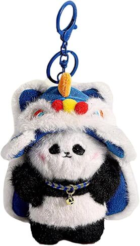 Chinese Style Traditional Lion Dance Keychain Kawaii Cute in Kuwait