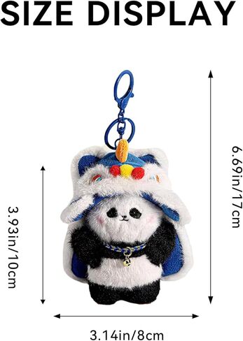 Chinese Style Traditional Lion Dance Keychain Kawaii Cute in Kuwait