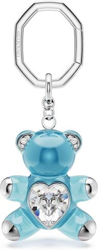 Swarovski Teddy Key Ring, Blue in Saudi Arabia