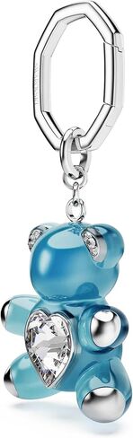 Swarovski Teddy Key Ring, Blue in Saudi Arabia