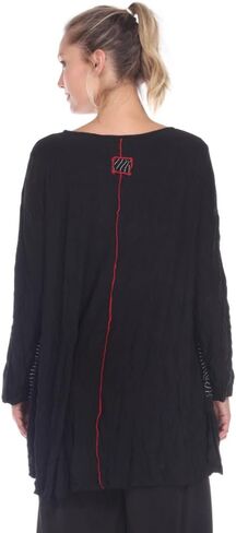 Moonlight Pucker Weave Tunic with Contrast Trim - 2754 in Saudi Arabia
