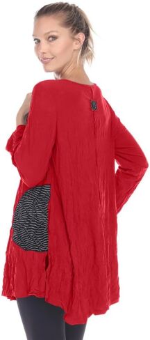 Moonlight Pucker Weave Tunic with Contrast Trim - 2754 in Saudi Arabia