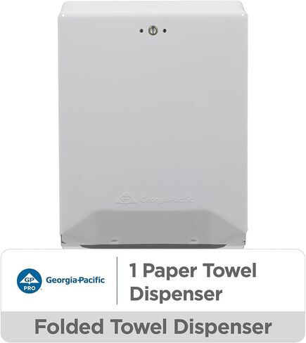 موزع مناشف ورقية قابل للطي/متعدد الطي من GP PRO (جورجيا والمحيط الهادئ)، أبيض، 56630/01، 11.100 بوصة عرض × 5.500 بوصة عمق × 15.400 بوصة ارتفاع in Kuwait