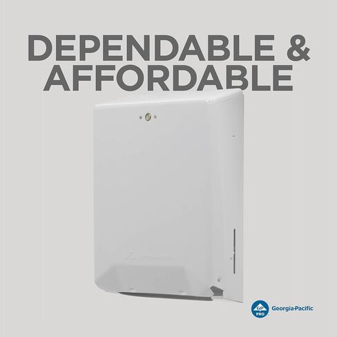 موزع مناشف ورقية قابل للطي/متعدد الطي من GP PRO (جورجيا والمحيط الهادئ)، أبيض، 56630/01، 11.100 بوصة عرض × 5.500 بوصة عمق × 15.400 بوصة ارتفاع in Kuwait