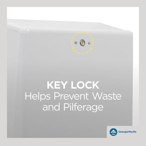 موزع مناشف ورقية قابل للطي/متعدد الطي من GP PRO (جورجيا والمحيط الهادئ)، أبيض، 56630/01، 11.100 بوصة عرض × 5.500 بوصة عمق × 15.400 بوصة ارتفاع in Kuwait