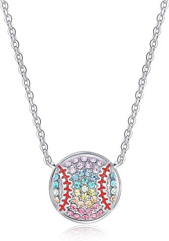 Sports Baseball Soccer Volleyball Necklace Gifts,Basketball Football Tennis Necklaces Jewelry for Sports Fan Lovers in Saudi Arabia