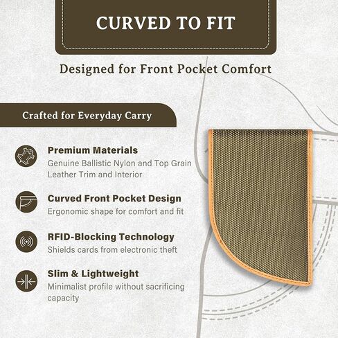 Front Pocket Wallet by Rogue Industries - Ballistic Nylon Material with RFID Block in Kuwait