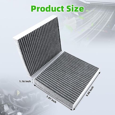 AUTOKAY P640110 Cabin Air Filter Fit for International HV507 HV513 HV607 HV613 MV607 LT625 for Kenworth T660 T680 T700 T800 T880 W900 for Peterbilt 567 579 2011-2021 Set of 2 RE# X1987001 AF55839 in Saudi Arabia