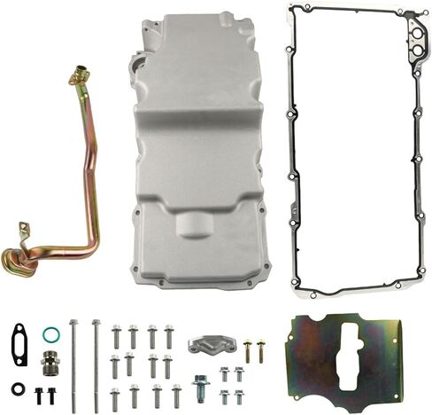 GXYWADY Engine Oil Pan Kit Ls 0il Pan Kit 302-2 Low Profile Replacement for Camaro Firebird Ventura Nova F-Body G-body A-body LS1 LS2 LS3 6.2L 6.0L 5.3L 4.8L in Saudi Arabia