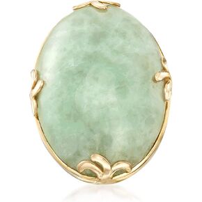 Ross-Simons Jade Ring in 18kt Gold Over Sterling in Saudi Arabia