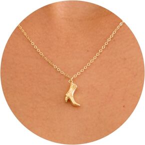 14K مطلية بالذهب فراشة لذيذة تاج البيسبول البوصلة قذيفة نجم البحر طائرة الطيور القلب البرق ورقة السلاحف الحصان الكرز مشبك ورق القوس قلادة مجوهرات بسيطة in Kuwait