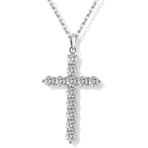قلادة صليب مويسانيتي للنساء، قلادات صليب ألماس للرجال، قلادات قلادة من الفضة الاسترليني أو الذهب in Kuwait