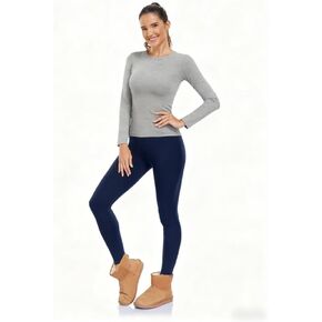 ملابس داخلية حرارية طويلة جونز للنساء طقم بيجامة بطبقة أساسية مبطنة بالصوف للطقس البارد in Kuwait