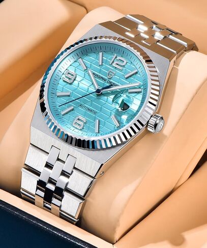 ساعة باجاني ديزاين أوتوماتيكية، هيكل من الفولاذ المقاوم للصدأ مقاس 40.5 ملم، حركة ميوتا 8215، إطار مخدد، ألوان متعددة للقرص، زجاج ياقوتي صناعي، موديل PD-YS027 in Saudi Arabia