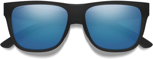 SMITH Lowdown 2 Sunglasses with Chromapop Lenses - Polarized Sunglasses - for Men & Women - Matte Black ChromaPop Glass Polarized Blue Mirror in Saudi Arabia