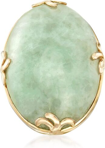 Ross-Simons Jade Ring in 18kt Gold Over Sterling in Saudi Arabia