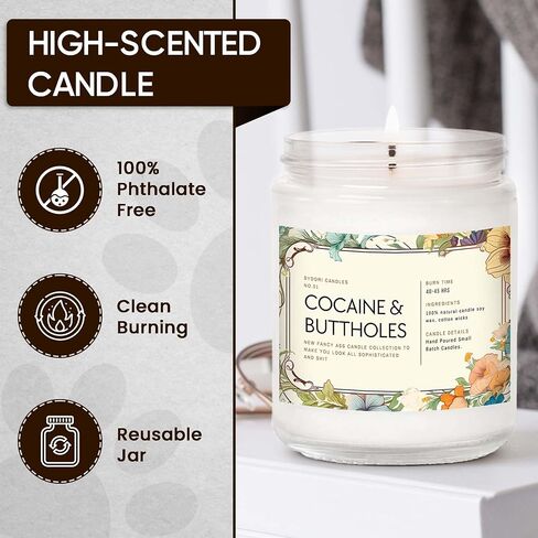 Funny Scented Candle – Sophisticated AF Lavender Candle – Gag Gift for Men, Women, Roommates, Coworkers – Housewarming, New Home, New Apartment, Dorm – 7oz Hand-Poured Soy Wax in Saudi Arabia