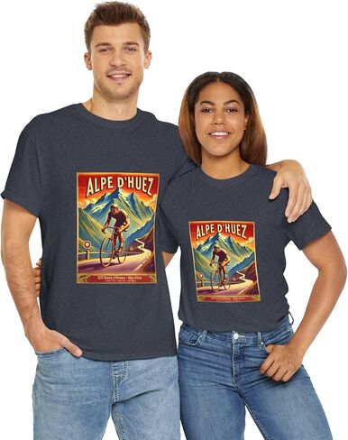 Men's Alpe d'Huez Tour de France Cycling T-Shirt - Unisex Classic Cotton T-Shirt in Saudi Arabia
