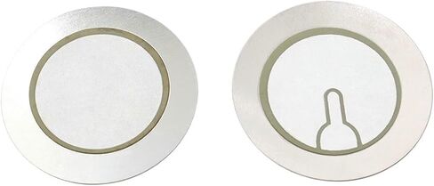 10Pcs Piezoelectric Piezo Ceramic Wafer Plate Buzzer Loudspeaker Iron Steel Diameter 12 20 27 35 50 MM(10PCS 12MM Iron) in Saudi Arabia
