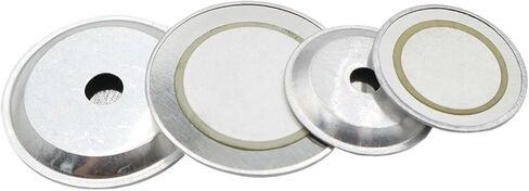 10Pcs Piezoelectric Piezo Ceramic Wafer Plate Buzzer Loudspeaker Iron Steel Diameter 12 20 27 35 50 MM(10PCS 12MM Iron) in Saudi Arabia