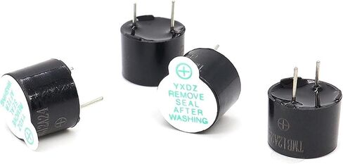 10pcs/lot 12095 3V 5V 12V Active Buzzer Magnetic Long Continous Beep Tone Alarm Ringer 12*9.5mm Active Alarm Buzzers TMB12A03(10pcs TMB12A24) in Saudi Arabia