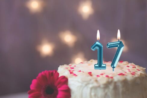 2.35 Inch Pink 17 & 71 Birthday Candles, Number 17th Cake Topper for Boys Girls Birthday Party Decorations Theme Party in Saudi Arabia